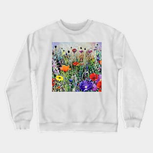 poppy watercolor Crewneck Sweatshirt